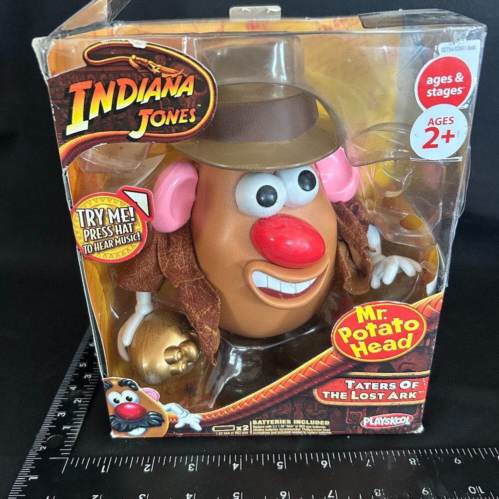 Indiana Jones Mr Potato Head Taters of the Lost Ark Playskool Musical Sealed NEW